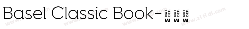 Basel Classic Book字体转换